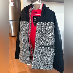 Burton Monochrome Ski Jacket with Pink Lining $140